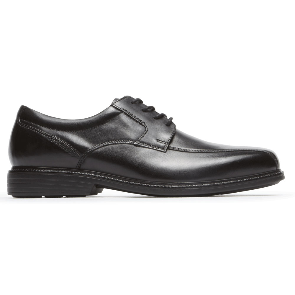 Rockport Singapore Mens Oxfords - Charles Road Bike Toe Black - NP7406391